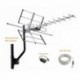 McDuory Digital Outdoor HDTV Antenna with Adjustable Gain Amplifier, 120 miles range, Tools Free Installation, VHF/UHF