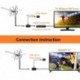 McDuory Digital Outdoor HDTV Antenna with Adjustable Gain Amplifier, 120 miles range, Tools Free Installation, VHF/UHF