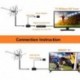 McDuory Digital Amplified Outdoor HDTV Antenna - 120 Miles Range - Built-in Amplifier - Performance in UHF/VHF - 40 feet RG6 Coax Cable - Tools Free Installation