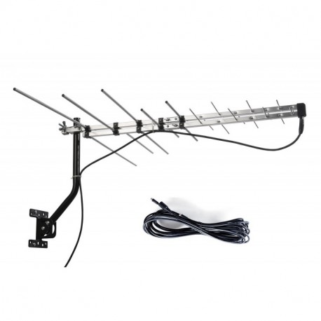 McDuory TV Outdoor Yagi Antenna with Long Range Reception Capacity - Digital TV Antenna Available for Attic or Roof Mount, Long Range Digital OTA Antenna for Clear Reception, 4K/1080P/HD