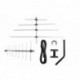 McDuory TV Outdoor Yagi Antenna with Long Range Reception Capacity - Digital TV Antenna Available for Attic or Roof Mount, Long Range Digital OTA Antenna for Clear Reception, 4K/1080P/HD